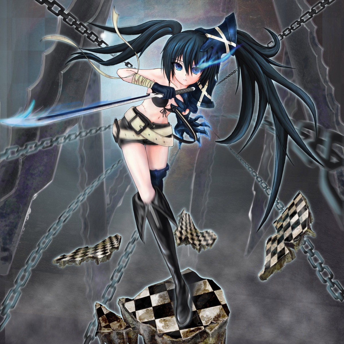 Ushas Black Rock Shooter Vocaloid Black Rock Shooter Character Insane Black Rock Shooter 2665